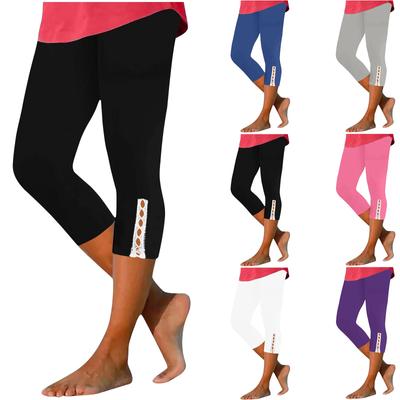 Kadın Yaz İpli Elastik Yüksek Bel Kesik Pantolon Günlük Dar Kesim Geniş Paça Pantolonlar Pantolonlar Kesik-pantolon