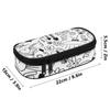 Pen Case Strong Polyester Fabric High Capacity Zipper Closure with Mesh Pocket Removable Divider and Pen Slots for Boys Girls
