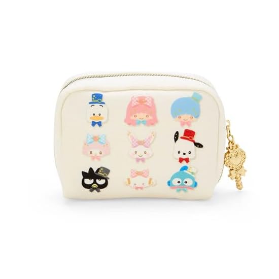 SANRIO Pouch (I'll make you love me even more) Sanrio Characters Approx. W13×D6×H10cm Polyester, Cot