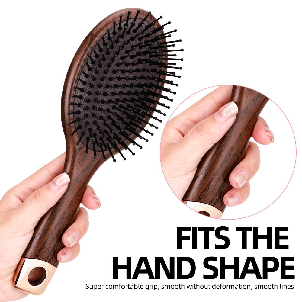 Air Cushion Detangling Hair Brush, Soft Bristles Scalp Massage Comb For Smoothing Frizz, Professional Salon Styling Tool
