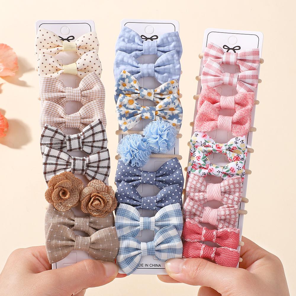 

10Pcs/Lot Children s Girl Hairbands Cute Headwear Bow for Babys Scrunchie Hair Clips Kids Barrettes Headwear Hair Accessories