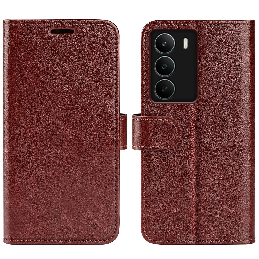 For Realme C71 4G Case Crazy Horse Texture Stand Leather Phone Cover