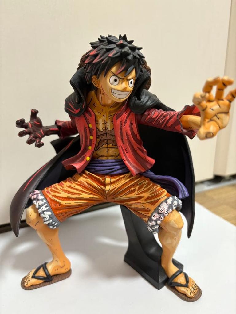 [USED] One Piece Luffy figure, 2D coloring, repainted