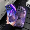 Genshin Impact Keqing Soft Phone Case for iPhone 16 16E 17 Air 15 Pro Max 14 Plus 13 Mini 11 12 7 Black Cover Back Shell
