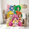 S Smile E P PrecureS Cute Anime Blanket Soft Throw Blanket for Home Bedroom Bed Sofa Picnic Travel Office RestCover Blanket Gift