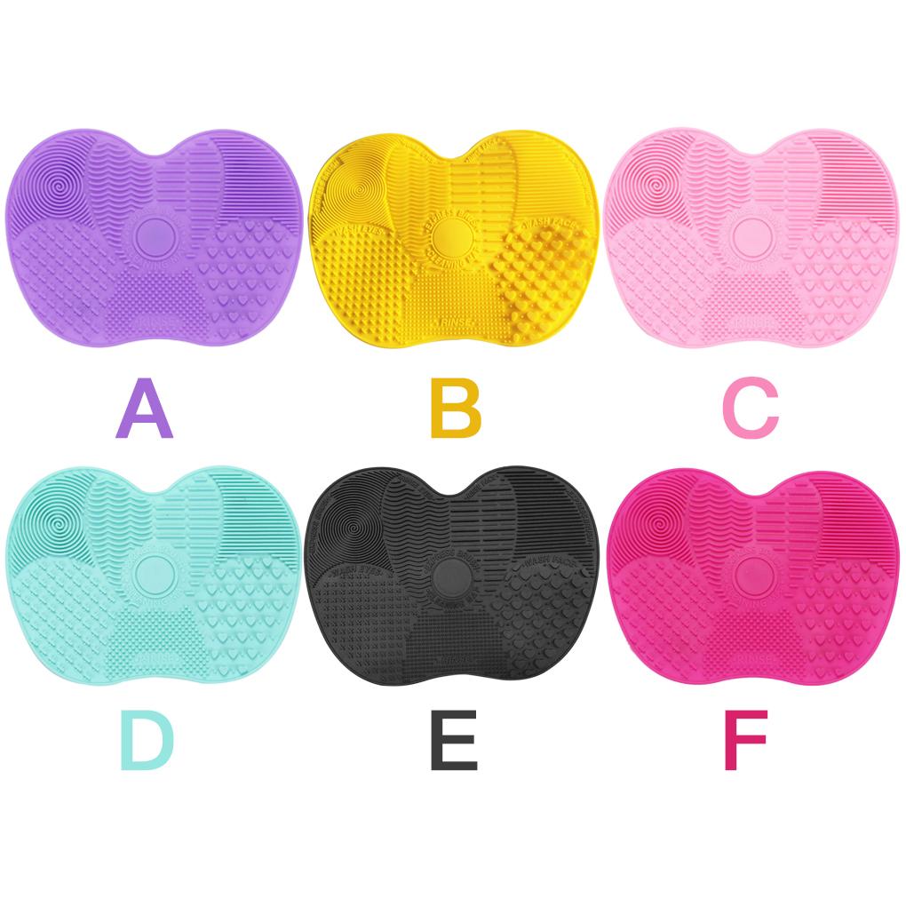Universal Women Eyeshadow Foundation Concealer Makeup Brush Cleaning Mat Hotel Dress Room Portable Silicone Washing Pad