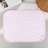 Ny Pink Love Quiltet Japansk Stil Gammel Bordskåner Dækkeserviet Ins Stil Skrivebord til Studerende Materiale Hjerteformet Bordskåner Sød