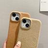 Moda düz renk peluş telefon kılıfı için iPhone 15 14 13 12 11 Pro Max X XS XR XS Max 8 7 artı yumuşak TPU darbeye dayanıklı kapak