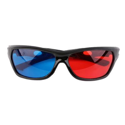 Erwachsene Schwarz Rot Blau 3D-Brillen für Dimensionale Anaglyphen Film Spiel DVD