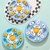 Anti Choking Dog Puzzle Toy Interactive Durable Pet Slow Food Bowl Rotating with Sound Pet Feeding Toy Sniffing Hiding Food