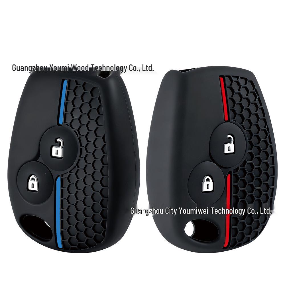 Renault Kadjar 2-Button Key Cover - Honeycomb Silicone (Compatible with Mercedes Smart Keys)