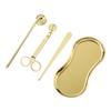 Stainless Steel 3-Piece DIY Candle Tool Set - Candle Extinguishing Cover Wick Trimmer & Extinguisher for Scented Candles