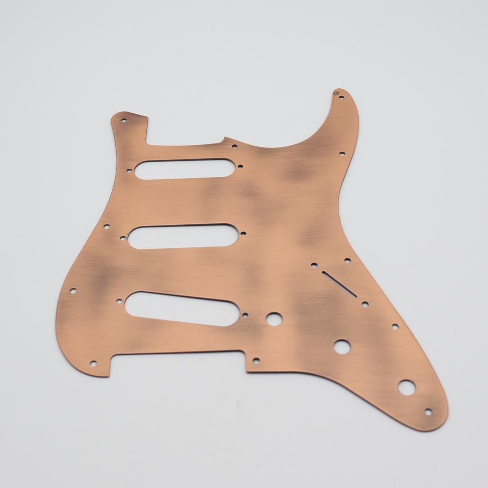 Guitar Metal Pickguard 11 Hole SSS Compatible For ST SQ Style Guitar Parts 9 Color