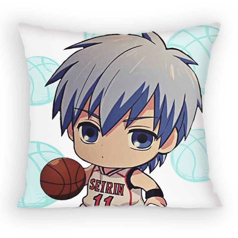 Comic Kuruko no BBaskets Pillow Case Antidustmite Pillowcase Invisible zipper silky short plush Sofa cushion cover