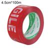 High Viscosity Express Box Red Fragile Warning Tape Package Tape Adhesive Carton Sealing