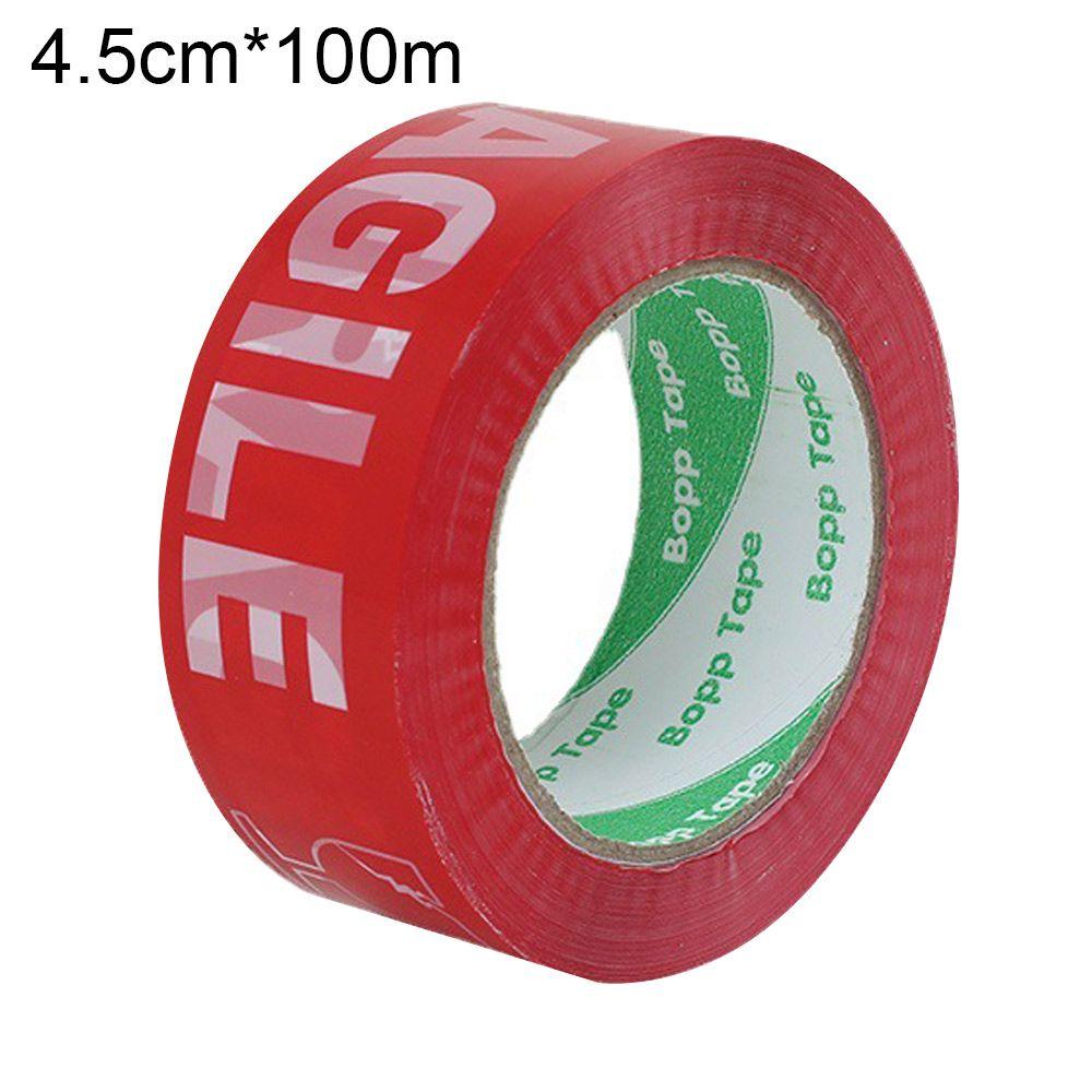 High Viscosity Express Box Red Fragile Warning Tape Package Tape Adhesive Carton Sealing