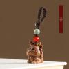 Exquisite Dragon Year Green Sandalwood Keyring & Phone Chain Pendant