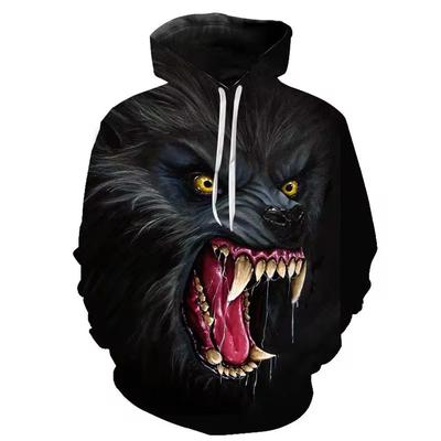 Animal Pattern Howl Wolf 3D Printing Hoodie Men Hoodies Female Coat Winter Sweatshirts Oversized Top
