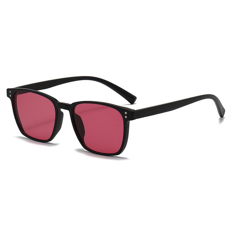 Retro Square Anti-Blue Light Sunglasses - Trendy UV Protection for Outdoor Use