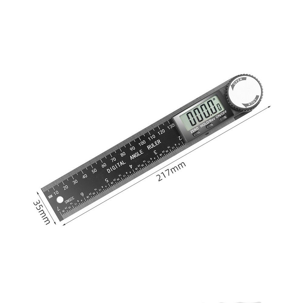 Digital Angle Ruler 2 in 1 Electronic Display Inclinometer High Accuracy Goniometer Plastic Angle Meter Measuring Tool