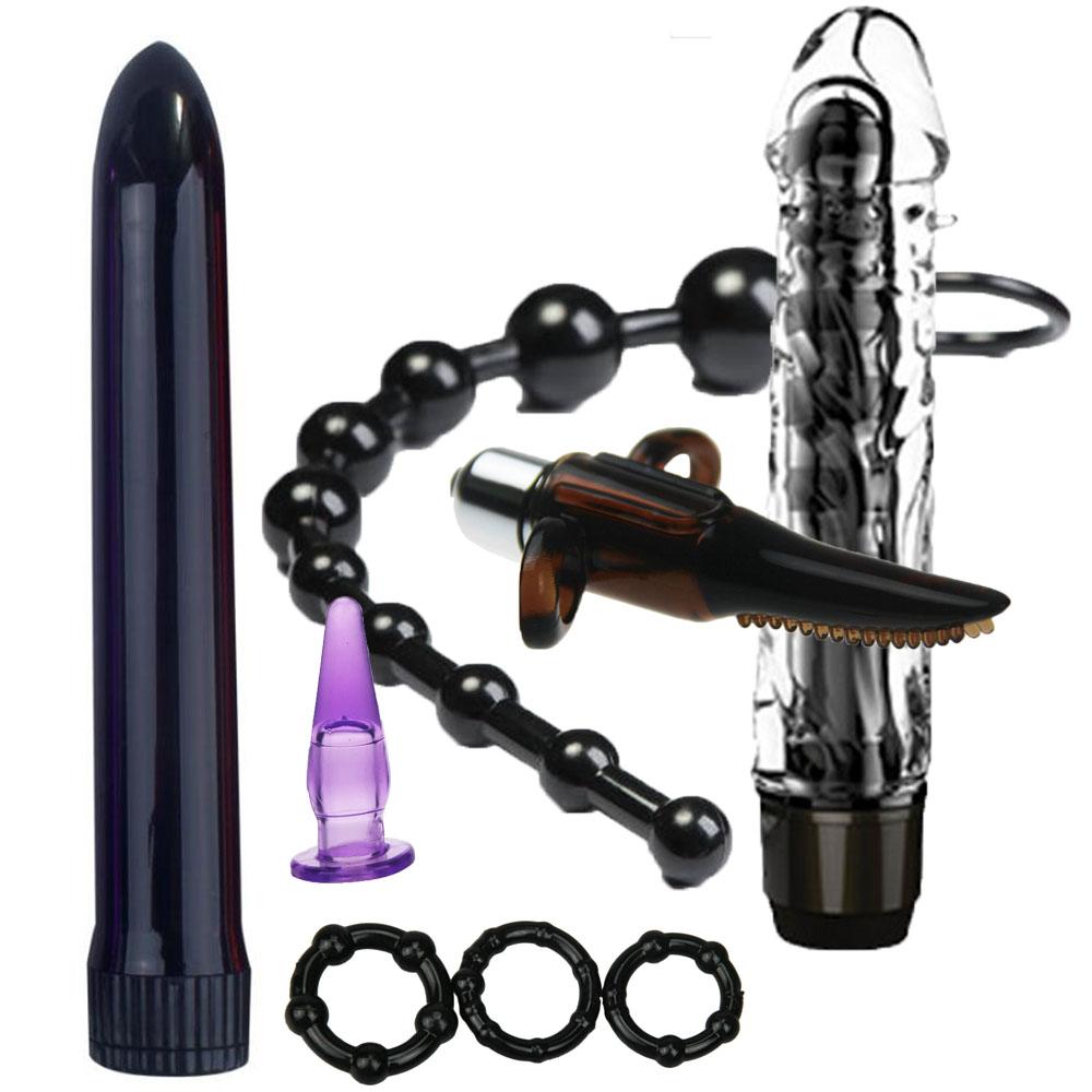 Anal vibrator Sex Toys for Gay Beads Butt Plug Women Body Massager Waterproof Cock Ring Clit Midnight for women Solo game