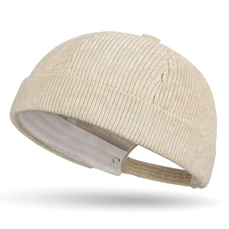 

Seasonal Retro Corduroy Newsboy Cap - Trendy Hip Hop Tang Style Adjustable бежевый