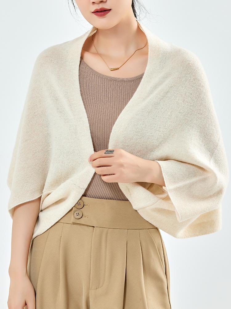 Tendência Xale Envoltório Cachecol Dois Propósitos 100% Lã Mulheres Tricotado Acessórios Capa Casual Cachecóis Macios Quente Cappa Aconchegante Moda Mantos