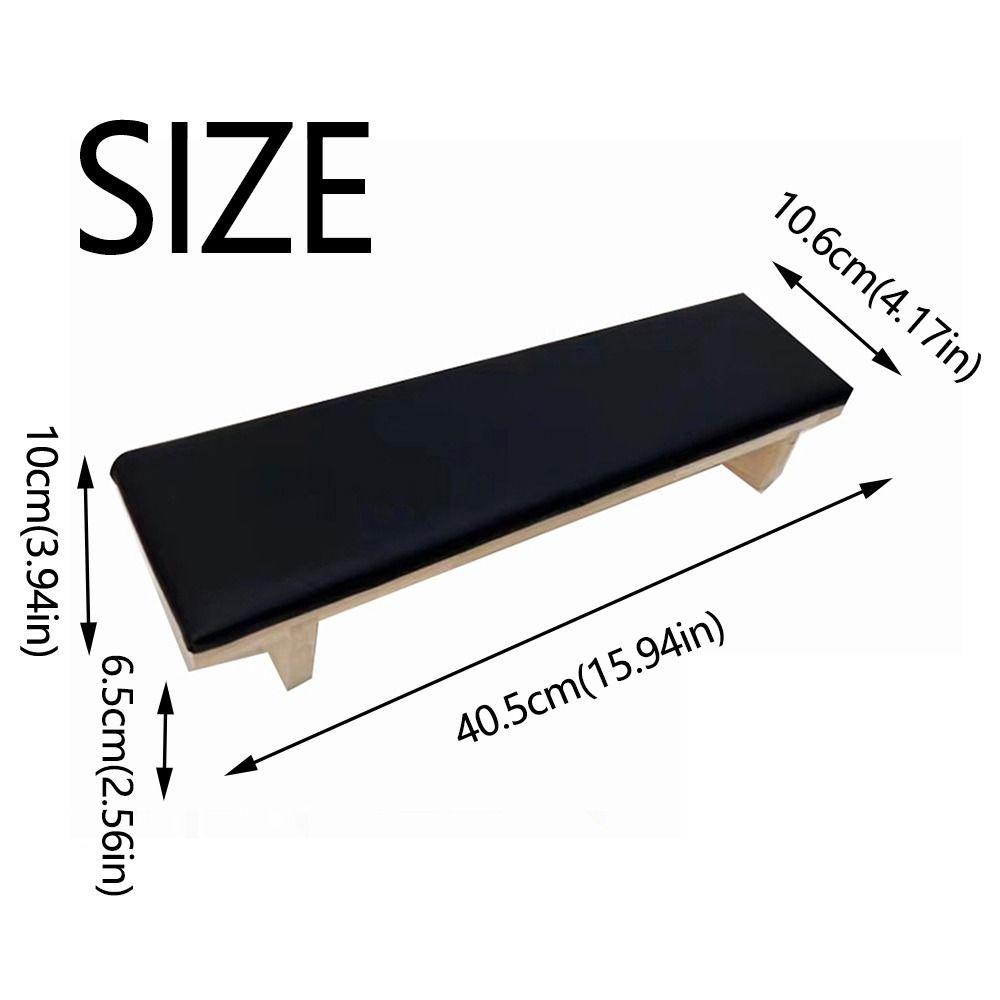 Wooden Base Beveled Hand Pillow Tilt Design Nail Art Stand Nail Arm Rest Cushion Nail Art Tool