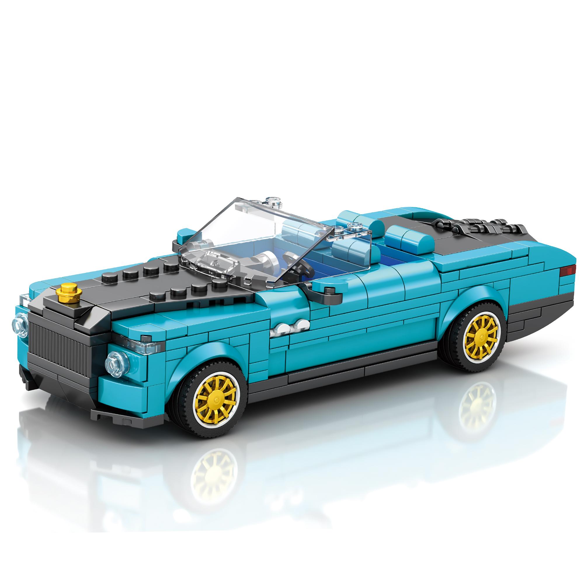

RR Boat Tail Sports Car Technique Car Building Kit Classic Car Building Blocks Race Car Building Kits for Adults Kids 417 PCS