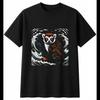 Tattoo Lemur In the Waves Wildlife Mens T-Shirt Black 100% Cotton Nature Printed