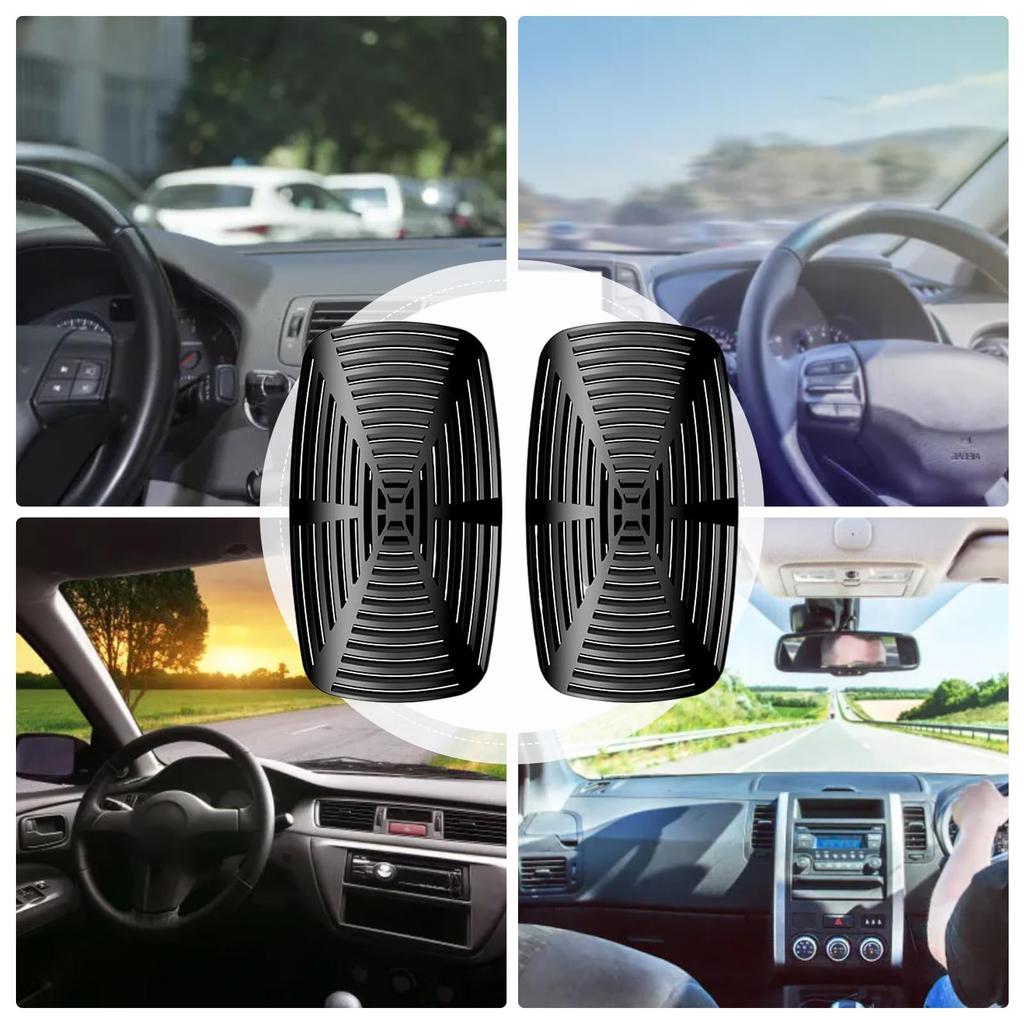 Car Air Conditioner Vent Deflector - Set of 2 Removable Car Air Vent Windscreen