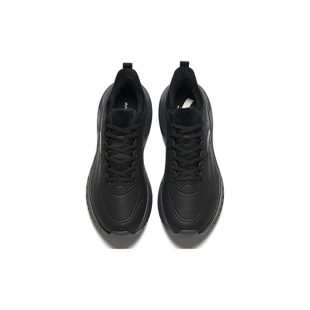 Anta Light Cloud Cushioning Abrasion Resistant Lightweight Low top Running Shoes Men's Black 112345530-10