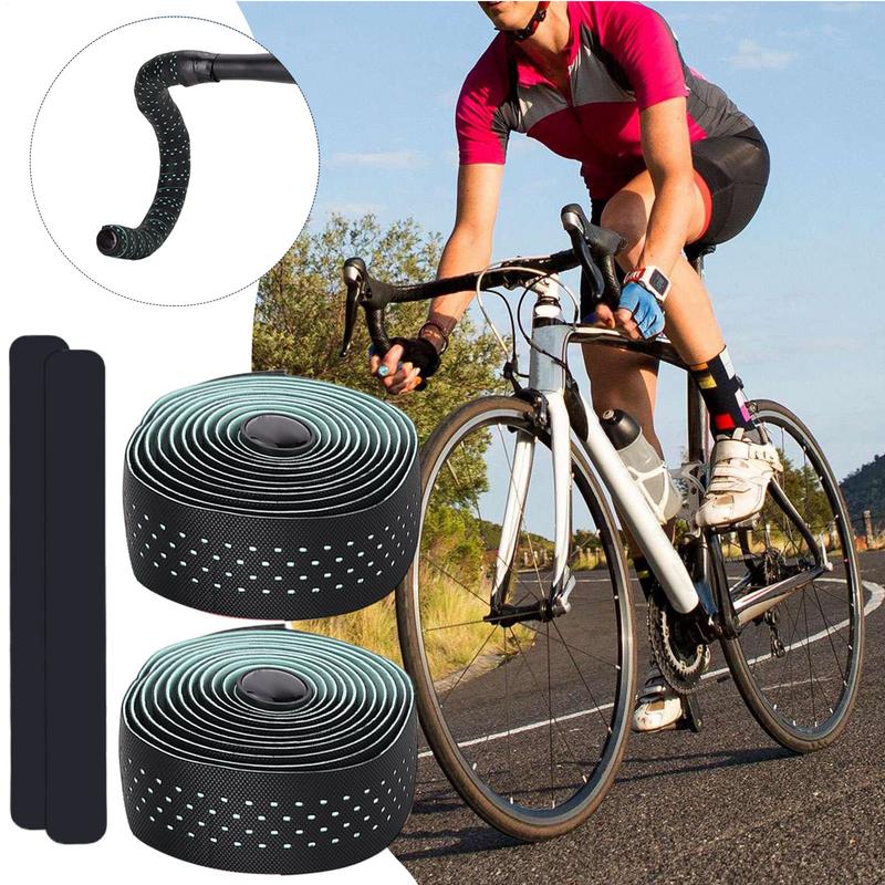 Road Bike Polka Dots Handlebar Tape Anti-Slip Handlebar Tape PU Road Bike Shock Absorption Handle Bar Tape Bicycle Cycling Tool