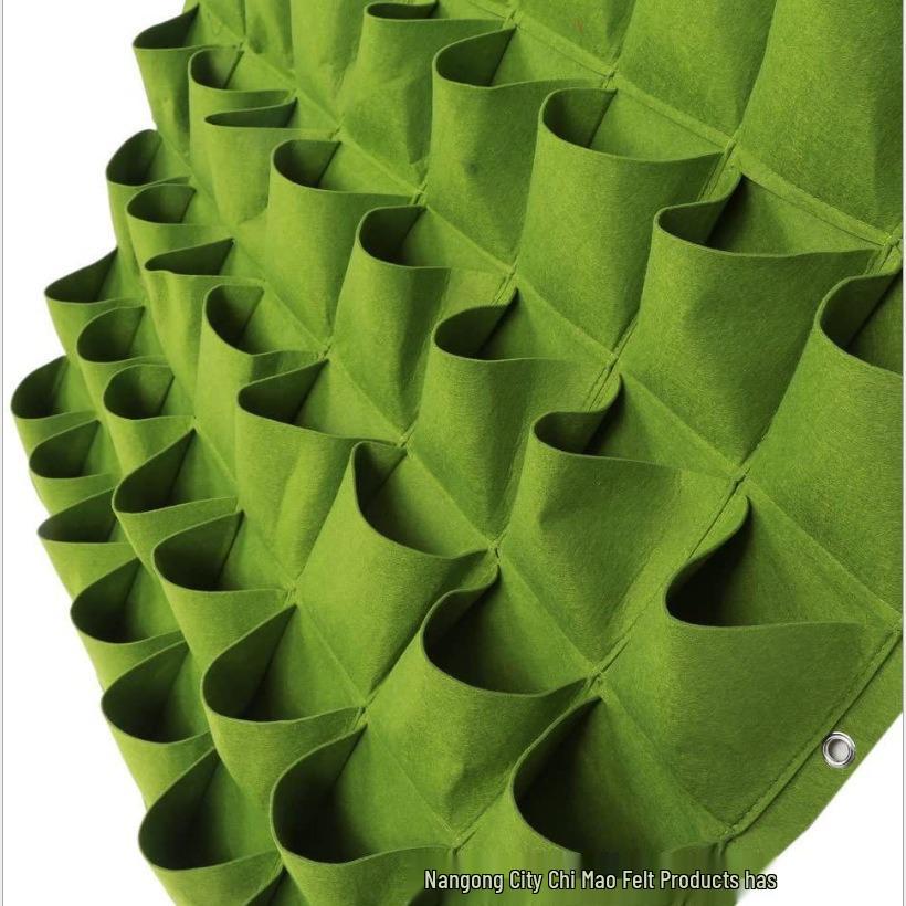 Felt Multi-Pocket Wall Hanging Planting Bag for Flowers and Vegetables