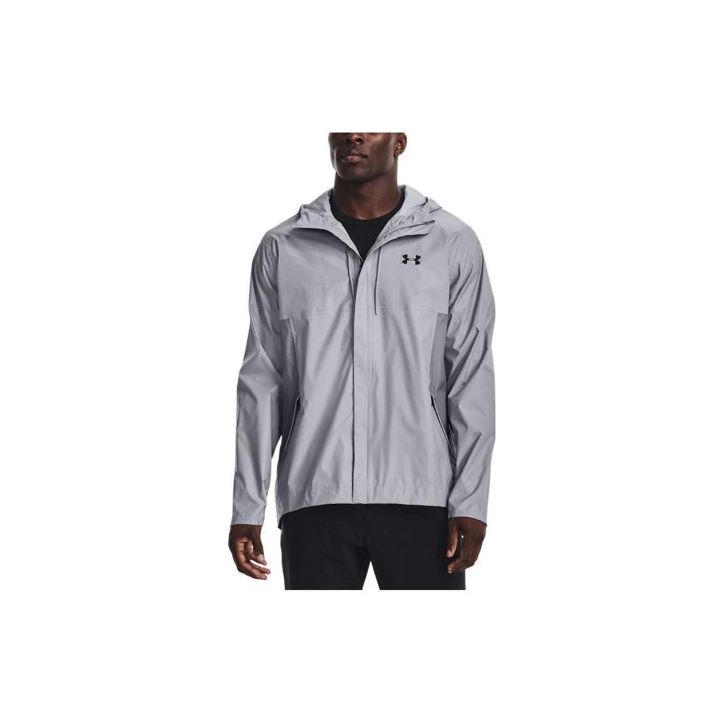 Under Armour Jackets Men's Gray Hooded Moderate Pilot 1350950-035