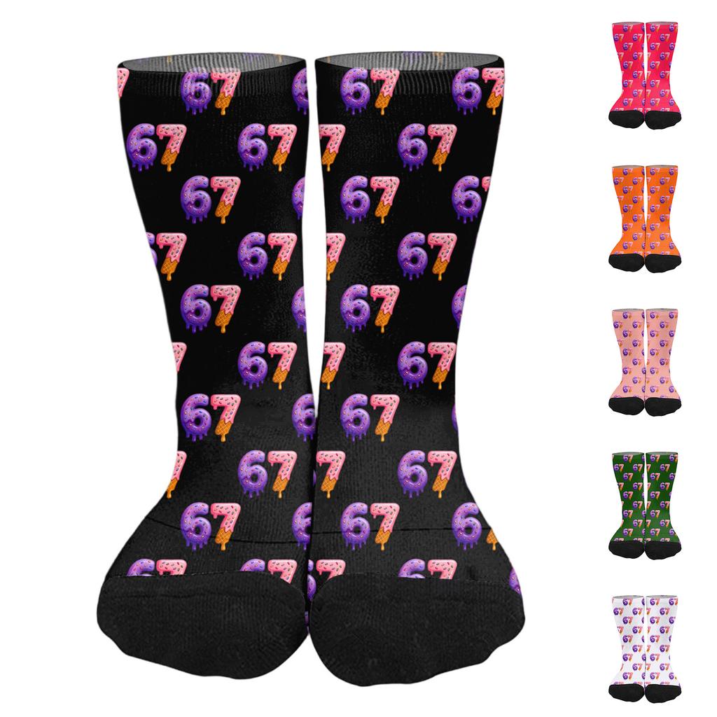 Cute And Playful Socks Mid-Calf Socks Long Socks Printed Socks