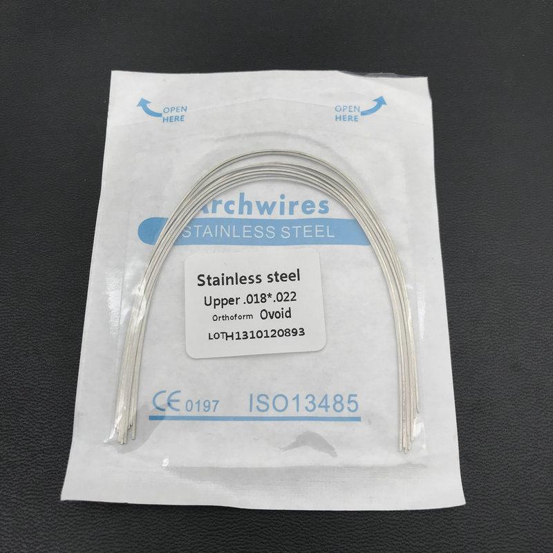 10 teile/paket Dental Kieferorthopädische Edelstahl Rechteckige Ovale Bogen Drähte