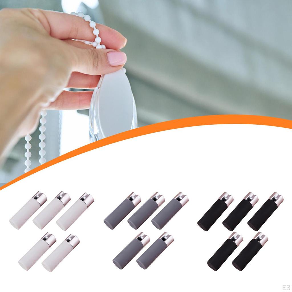 5 Pieces Curtain Cord Weights Rope Drop Ends Sleek Pull String Pendants Anti Wind Handles for