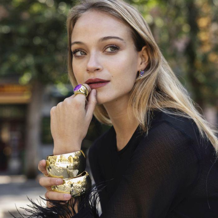 Bracelet - LUXENTER - Nolta - Or jaune 18k - Alliage acier - Diamètre 61 mm