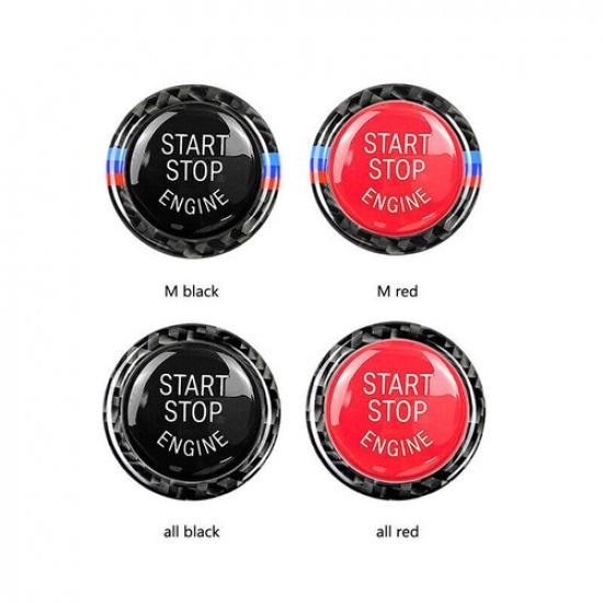 Engine Start Stop Push Button Cover&Ring Trim Black For BMW E90 E92 E93 09-2012