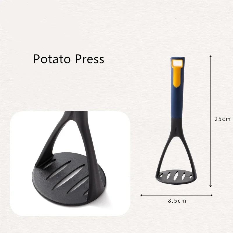 Kitchen Silicone Cooking Tools Set Utensil Non-stick Cookware Soup Spoon Colander Frying Spatula Shovel Egg Beater Kitchenware