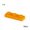 50pcs Plate 1x3 3623 Compatible with Famous Brand Building Block Classic Building Blcok Toys MOC DIY