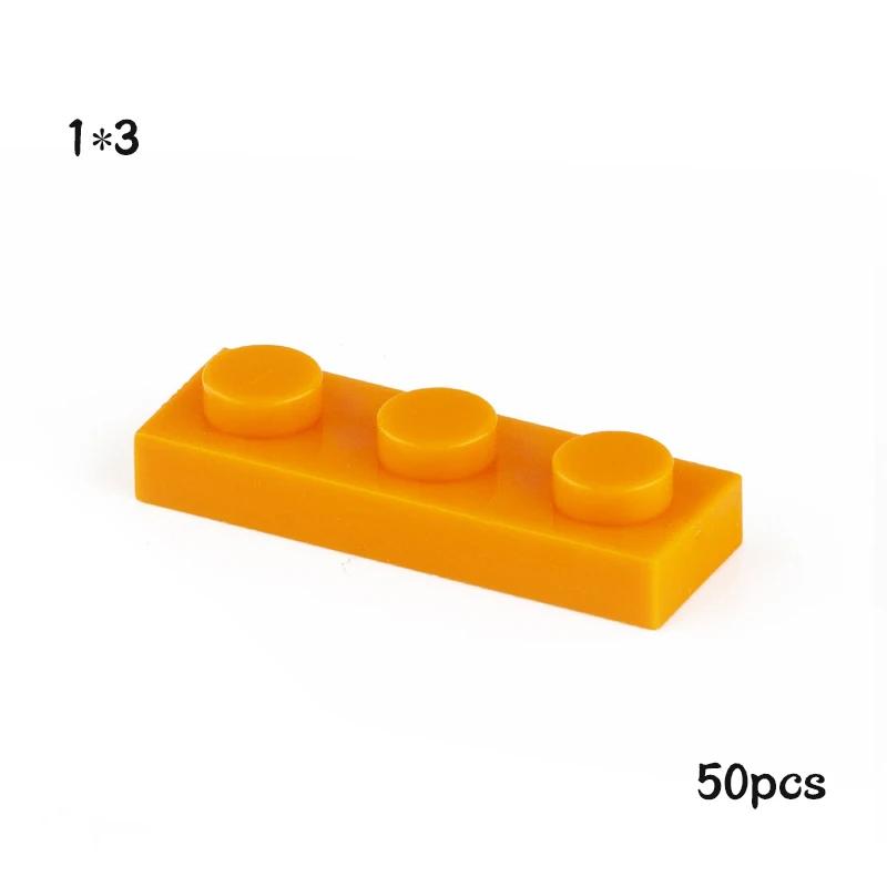 50pcs Plate 1x3 3623 Compatible with Famous Brand Building Block Classic Building Blcok Toys MOC DIY