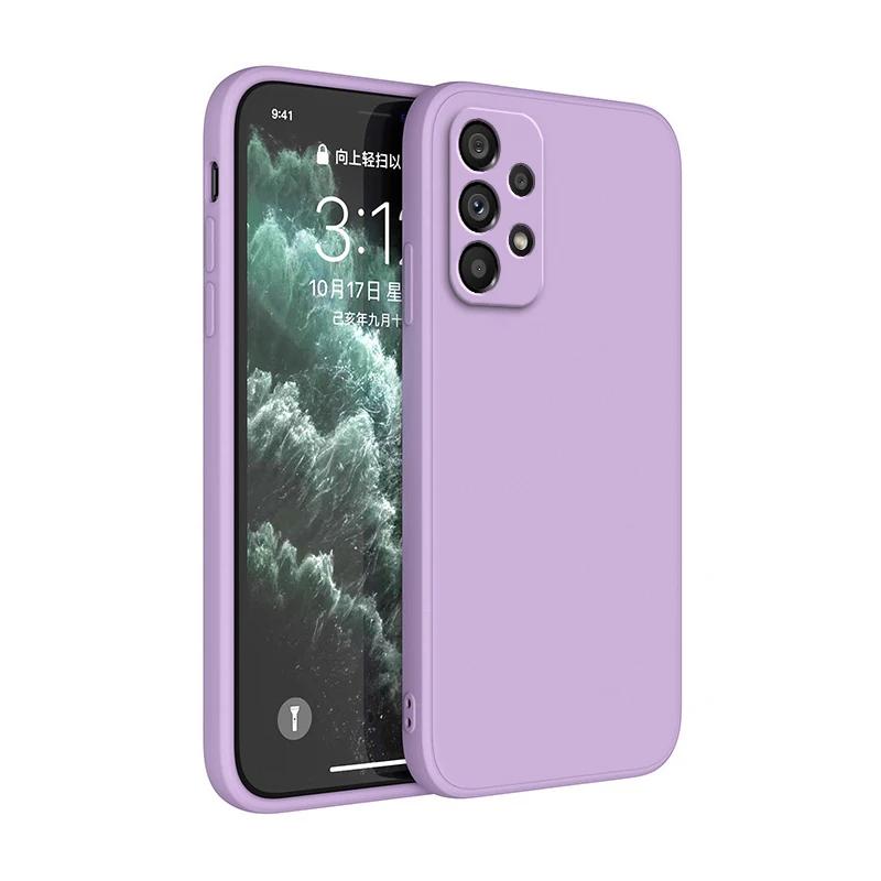 Original Silicone Phone Case For Samsung A32 A42 A52 A52S A72 A13 A23 A33 A53 A73 A14 A24 A34 A54 A57 A37 5G Protective Cover