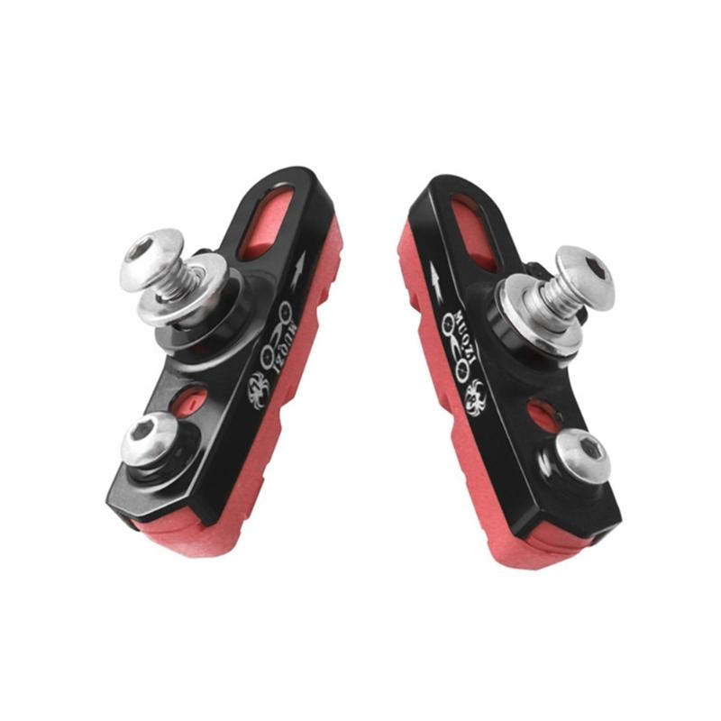 Aluminum Alloy Bicycle Brake Pad Practical Bike Brake Pads Folding Bike Brake Shoes Pads Replacement Cycling Accessories