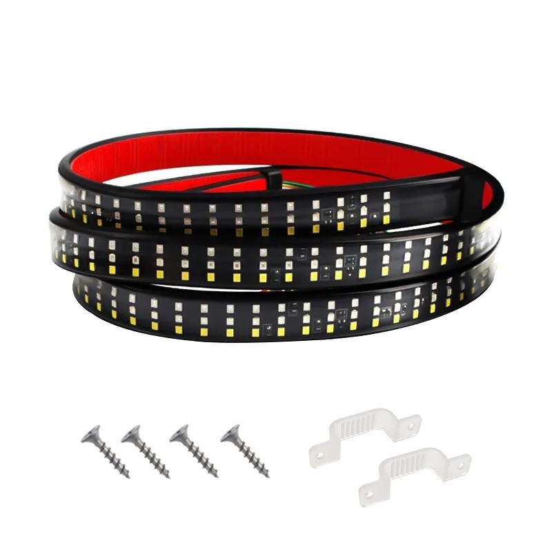 Hot selling pickup truck rear taillight multi-function three-row three-color flowing light lamp tube car pickup truck modificati