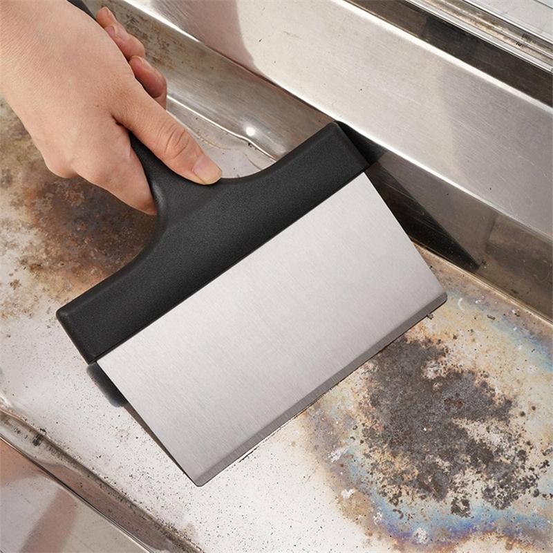 Kit de Limpeza Anti-riscos para Grelha 6 Polegadas Raspador de Churrasqueira e Conjunto de Esponjas Para Utensílios Blackstone Seguro Para Superfícies Antiaderentes