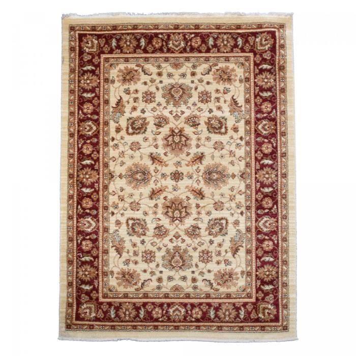 Tapis salon CHOBAY AD Rouge 120x180 en polypropylène doux et soyeux