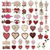 Red And Love Heart Peach Jewellery Accessories Diy Bracelet Keychain Necklace Pendant Alloy Oil Drop