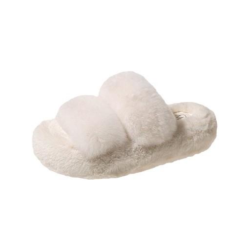 Rabbit fur version~ Really lazy rabbit fur increases 5cm Mao Mao slippers winter 2024 new Mao Mao slippers outer wear